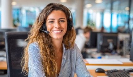 woman smiling
